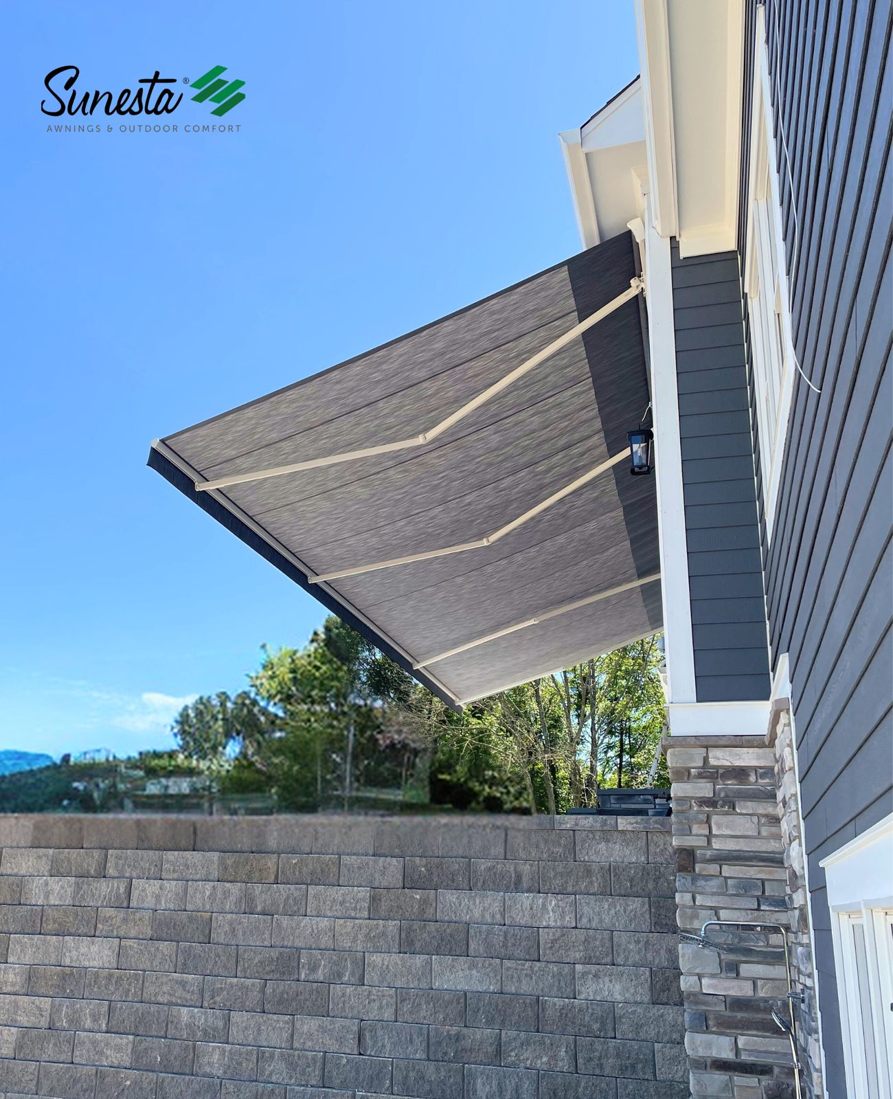 The Sunlight retractable awning size range